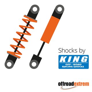 King 2.5 REMOTE RES. SHOCK W/ ADJUSTER (Front) fr GM GM 2500/3500/HD (Bj. 11+)