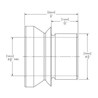 Spacer 3/4 to 9/16