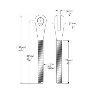 Clevis Kit, Single Strap